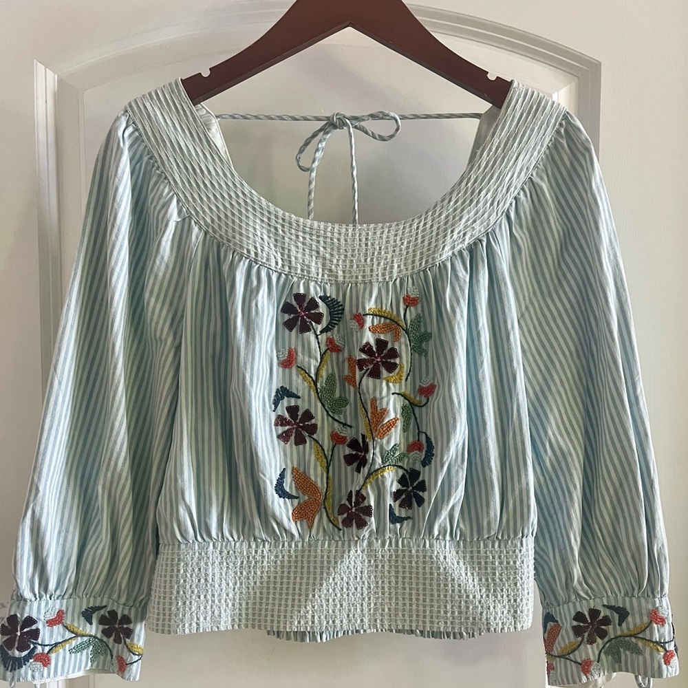 Anthropologie beaded top